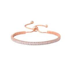 YUTTTPL Armbänder für Frauen Kubik Zirkon Tennis Armband Schmuck 18K Gold Silber Armband Geschenk für Mädchen Frau Mutter (Weiß) von YUTTTPL