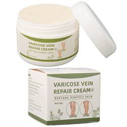 Krampfadern Creme, 50g Varicose Veins Creme, Starke Penetration, gegen Besenreiser, Krampfadern und Besenreiser Entfernen, Beine Care Salbe von YUYTE