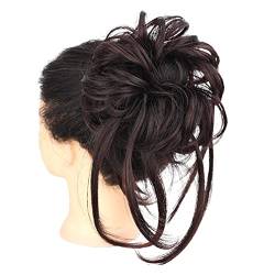 Messy Dutt Haarteil Haarknoten Haargummis Flauschige Elegante Verlängerung Curly Wavy Chignon für Frauen Hochsteckfrisur Haarteil für Mädchen von YUYTE