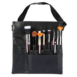 Professionelle Tasche für Kosmetik-Make-up-Pinsel, Tragbare Tasche mit Mehreren Taschen, Make-up-Pinselhalter, Organizer, Hüfttasche, Tasche mit Verstellbarem Künstler-Gürtelgurt von YUYTE