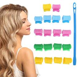 Spiral Curls Lockenwickler, Heatless CurlsManuelle Rollen Locken Curler, DIY Lockenwickler Spirale Locken mit Hakengriff Haarstyling Werkzeug Set für Damen Hair Curler Kurze Haare und Lange Haare von YUYTE