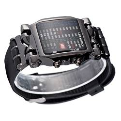 YUYTE Elektronische LED-Uhr, PU-Armband mit Datumsfunktion, Unisex-Armbanduhr von YUYTE