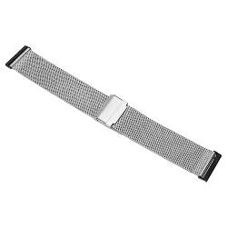 YUYTE Hochwertiges, Verstellbares Edelstahl-Mesh-Armband für HR 7/D5i-Uhr – Verbesserte Schnalle, Mehrere Anlässe, 24-mm-Sportuhr (Silber) von YUYTE