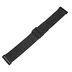 YUYTE Uhrenarmband 24 Mm Edelstahlgeflecht, 24 Mm Edelstahlgeflecht Verstellbares Armband für Smartwatch mit Abgestufter Doppelverriegelung, Verstellbar, für Mehrere Gelegenheiten, von YUYTE