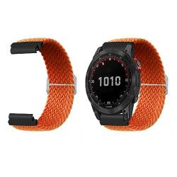 YUYTE Verstellbares Nylonarmband, für die Uhr Fenix ​​​​7S, 6S, 5S. Schweißabsorption und Schnelles Trocknen. Perfekt für den Sport, mit Schnalle. Ideal Zum Schwimmen und Sport (Orange) von YUYTE