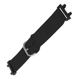 YUYTE Weiches Silikon-Uhrenarmband, Verstellbares Ersatzband, Zubehör, Passend für T Rex 2, Verstellbares Ersatzband, Zubehör, Passend für T Rex 2 Smartwatch (BLACK) von YUYTE