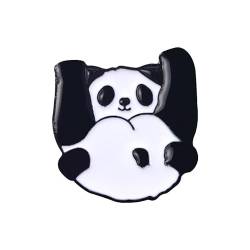 Bohemia Brosche Vintage Niedliche Panda Pins Rucksack Pins Legierung Emaille Brosche Lustige Panda Brosche für Bookbags Kleidung Jacken Hut Dekoration Brosche Folie (A, One Size) von YWJewly