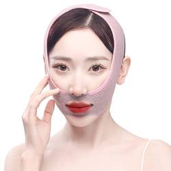 Face Slimming Artifact V Face Lifting Tighting Bandage Schnelle Vollgesichtsbeseitigung Decree Grain Masseter To Double Kinn Anti Sagging Ok Beauty (Pink, One Size) von YWJewly