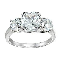 YWJewly Äthiopischer Opal-Spinnerring Hochzeitsschmuck Markle Wedding Diamond Ring Das beste Geschenk für Ihre Freundin oder Tochter Der Ringe Kostüm Herren (Silver, 7) von YWJewly