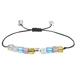 YWJewly Armreif Mode-Kristallarmbänder Bunte leichte Perlen gewebtes Armband Paare Absatz Geschenke Armband 22 Cm (A, One Size) von YWJewly