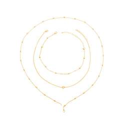 YWJewly Choker Kette Damen Sexy Halsketten charmante Frauen-Geschenke Dreat trendige Idee mehrschichtige Halsketten Ritzel Smart Halskette (Gold-A, One Size) von YWJewly