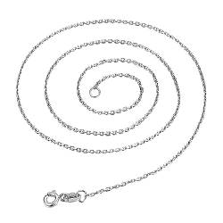YWJewly Lange Kette 18 Halskette Silber Halskette ohne Anhänger Silberkette Halskette für Frauen Liebes Anhänger (e-Silver, One Size) von YWJewly