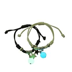 YWJewly Oktoberfest Armband Perlenarmband für Frauen, leuchtend, hohl, Fluorit, Stretch-Armband, für Urlaubsgeschenke, Abschlussball, Stacheldraht Armband (L, One Size) von YWJewly