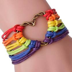 YWJewly Schwester Armband Rainbow Flag LGBT B raided Armband Gay Love Bracelets Armband Spitze (colorful-b, One Size) von YWJewly