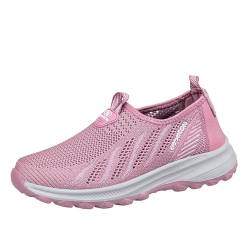 YWLINK Damen Sneakers Sport Running Walking Schuhe Laufschuhe Turnschuhe Freizeitschuhe Outdoor Licht Komfortabel Schuhe Atmungsaktiv Weich Turnschuhe Damen (Pink-c, 40) von YWLINK