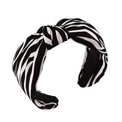 YWLINK Haar Kopfband Mode-Knoten-Haarband Einfache SüßE YWLINK MäDchen Einfach Volltonfarbe Elegant Sport Breit Haar-Stirnband (A4-Black, One Size) von YWLINK