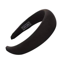 YWLINK Mode Samt Sport Haarband Volltonfarbe Damen Haar Kopfband Einfache SüßE MäDchen Stirnband(C Schwarz,) von YWLINK