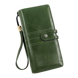 YWLINK Retro Einfache Lange Brieftasche Multifunktion Große Kapazität Brieftasche Handtasche Geldbörsen Herren Groß von YWLINK