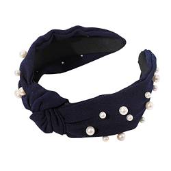 YWLINK YWLINK Koreanische Frauen Haarband Kristall Stirnband GläNzend Kopfbedeckung Einfach Party Hochzeit Cocktail Abendessen Elegant Damen Hochzeit Haarschmuck (B3-Navy, One Size) von YWLINK