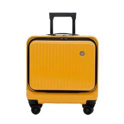YXHYYDP Business-Trolley-Koffer, leichter Koffer, Aluminiumrahmen, 61 cm, Kabinenkoffer, TSA-Schloss, Schwarz/Gelb, für Geschäftsreisen (Gelb), gelb von YXHYYDP
