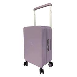 YXHYYDP Leichter Handgepäckkoffer, Hartschalen-Trolley mit Spinnerrädern, einsteigbar, TSA-Schloss, 26 Zoll, für Freizeit-/Geschäftsreisen (Purple) von YXHYYDP