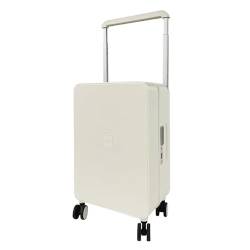 YXHYYDP Leichter Handgepäckkoffer, Hartschalen-Trolley mit Spinnerrädern, einsteigbar, TSA-Schloss, 26 Zoll, für Freizeit-/Geschäftsreisen (White) von YXHYYDP