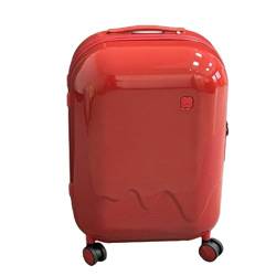 YXHYYDP Leichter Koffer, niedlicher Handgepäckkoffer, Hartschale, robuster Koffer, Schwenkräder, TSA-Schloss, Getränkehalter, für Jungen und Mädchen (Rot), rot von YXHYYDP
