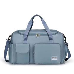 YXQSED Sporttasche Reisetasche für Damen und Herren mit Schuhfach Nassfach Tasche für Sport Fitness Reisen Trainingstasche Gym Bag Blau von YXQSED