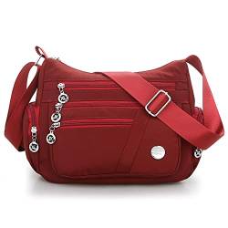 YXQSED Umhängetasche Damen Kleine Schultertasche Handtasche Damentasche Wasserdicht Nylon Multifunktionale Crossbody Bag für Arbeit Shopper von YXQSED
