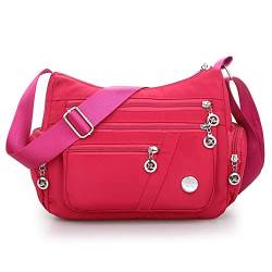 YXQSED Umhängetasche Damen Kleine Schultertasche Handtasche Damentasche Wasserdicht Nylon Multifunktionale Crossbody Bag für Arbeit Shopper von YXQSED