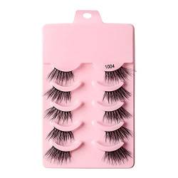 Half Eye Lashes 5 Paar Faux Lashes Wiederverwendbare False Make-up Wimpern Fluffy Fake Maquiagem Extension G8O6 Natural Tools Lash von YXRRVING