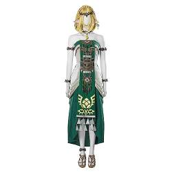 YXZCOS Kostüme Suit 【Tears of The Kingdom: Princess Zelda, Kleidung+Schuhe】 Cosplay Kostüm Set Halloween Bekleidung Outfit -M von YXZCOS