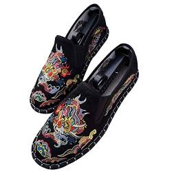 Alte Peking bestickte Schuhe Unisex Kung Fu Tai Chi Schuhe Gummisohle Martial Art Sportschuhe von YYF