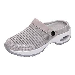 YYF Frauen Plattform Hausschuhe Orthopädische Laufsandalen Atmungsaktive Casual Luftkissen Slip-On Gartenschuhe von YYF