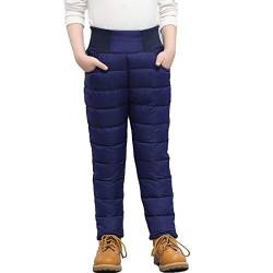 YYF Unisex Kinder Daunenhose Junge Mädchen Stepphose Warm Winter Kinder Leichte Daunen Hose Winterhose von YYF