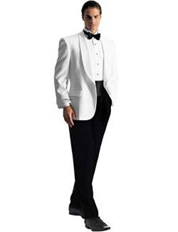 YYI Herren Anzüge 2 Stück Anzug Slim Fit Hochzeit Abendessen Smoking Anzüge für Männer Business Casual Jacke & Hose von YYI