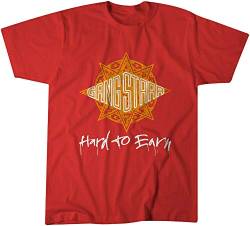 Gang Starr Hard to Earn Promo Men T-Shirt Hip-Hop Tee Red XXL von YYJ