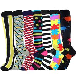 YYW Womens Compression Best Socks for Running,Medical,Sports,Flight Travel, Pregnancy Large - X Large Compression Socks 3 von YYW