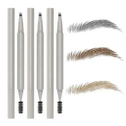 Quad-Tip Eyebrow Pens, Flatter-Peach Quad-Tip Eyebrow Pens, 4 Tip Microblade Eyebrow Pensil, Four Prong Eyebrow Pens, Waterproof And Smudge-Proof Microbladed Eyebrows (3Pcs) von Yagerod