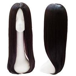 66 cm langes, gerades Mittelteil zum Anklipsen, Haarteil für Frauen, schwarz dick von Yair Yangtze