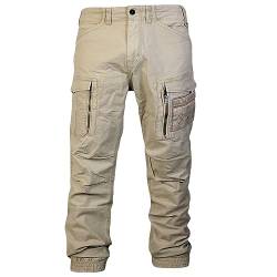 Yakuza Premium Herren Cargo Pants Hose 3550 Hellbeige L von Yakuza Premium