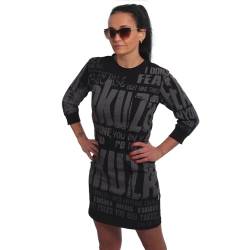 Yakuza Damen Anyone Allover Bodycon Kleid, Schwarz, 3XL von Yakuza