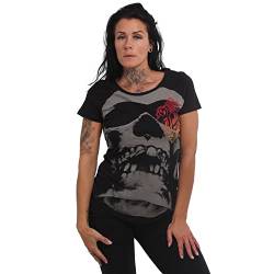 Yakuza Damen Crests Crew Neck T-Shirt, Schwarz,XS von Yakuza