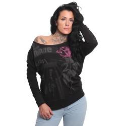 Yakuza Damen Diffuse Urban Langarm T-Shirt, Schwarz, XXL von Yakuza