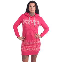 Yakuza Damen Galvanic Hoodie Kleid, Rose Red, L von Yakuza