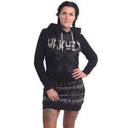 Yakuza Damen Galvanic Hoodie Kleid, Schwarz, S von Yakuza