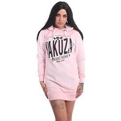 Yakuza Damen Grunge Allover Hoodie Kleid, Orchid Pink, XL von Yakuza