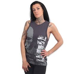 Yakuza Damen Newsskull Urban Tank Shirt, Anthrazit, L von Yakuza