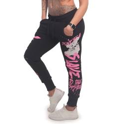 Yakuza Damen Teddy Urban Jogginghose, Schwarz, 3XL von Yakuza