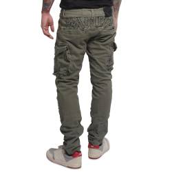 Yakuza Herren Ancient Slim Cargohosen, Burnt Olive, 33W von Yakuza